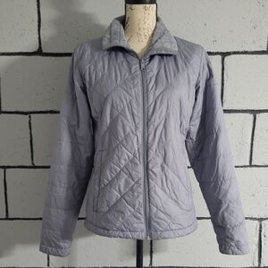 COLUMBIA  Gray Quilted Jacket Sz M